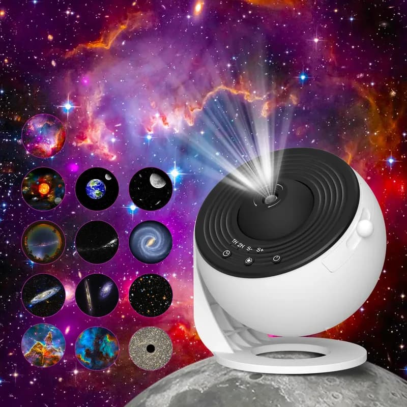 13-Pattern Star Planetarium Projector – Galaxy & Moon