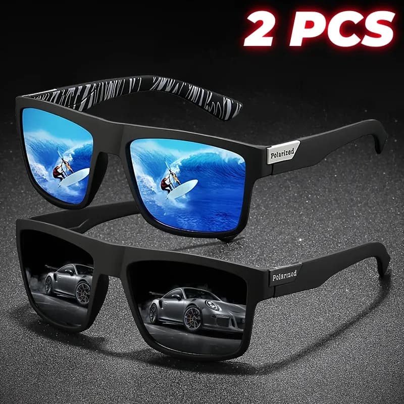 Retro Small Square Sunglasses – UV400 Polarized