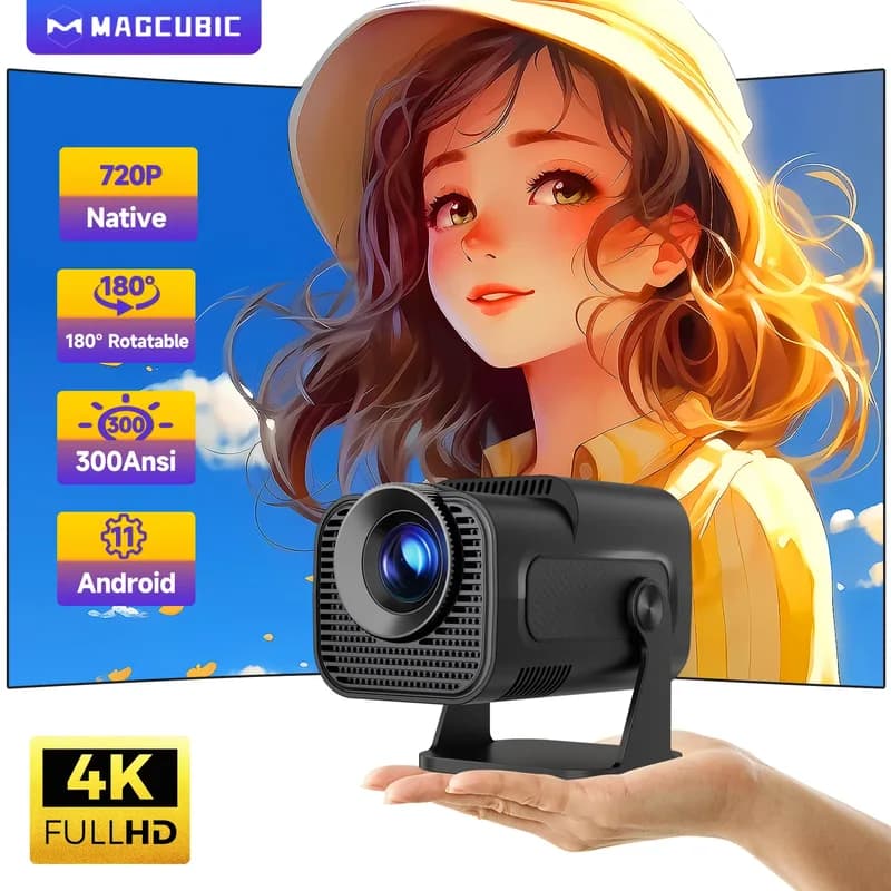 Magcubic HY320 Mini Projector – Android 11, 720P, WiFi 6