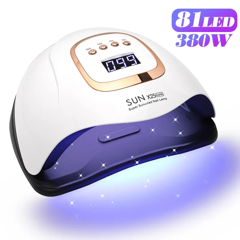 SUN X25MAX UV LED Nail Lamp – 81 LEDs, 280W